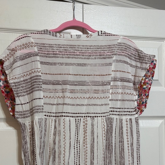 Savanna Jane Floral and Stripe Blouse with Tassels - Picture 13 of 14